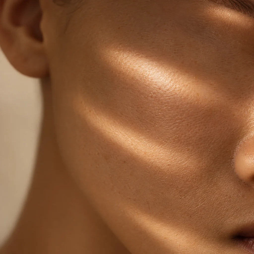 Where blush, contour and highlight sit for a camera